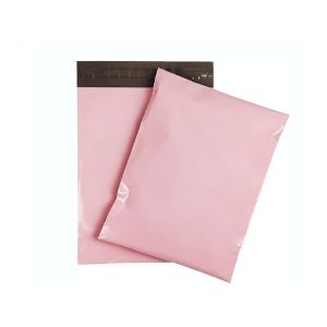 Mailing Bag, Strip Line, 15.2cm x 22.9cm x 2mil, Pink/Gray